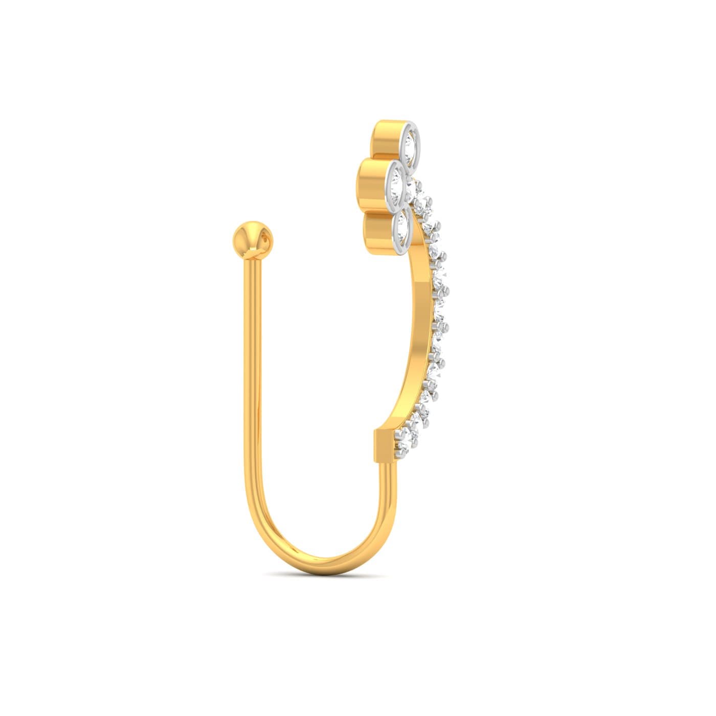 Jiya Screw Diamond Nosepin