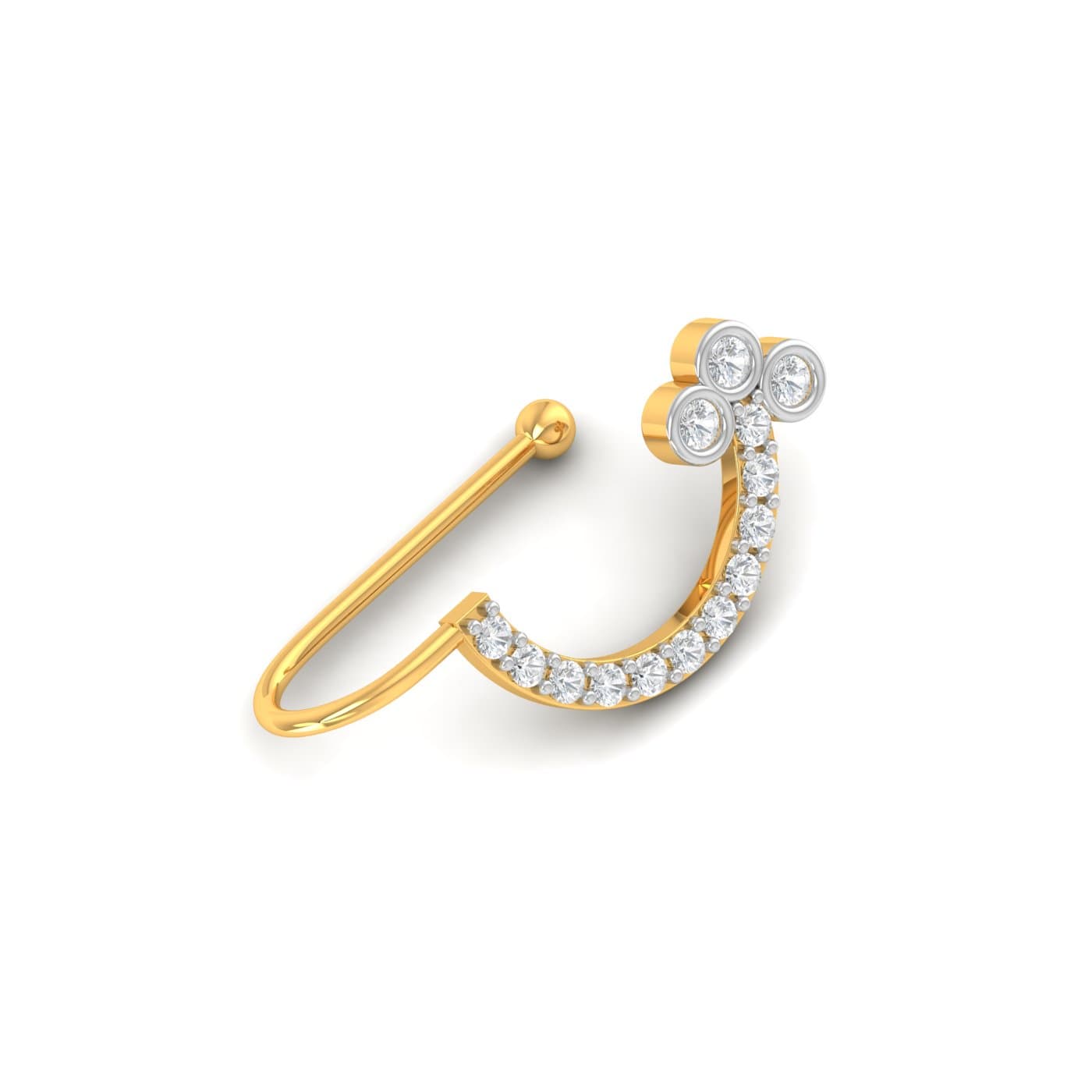 Jiya Screw Diamond Nosepin
