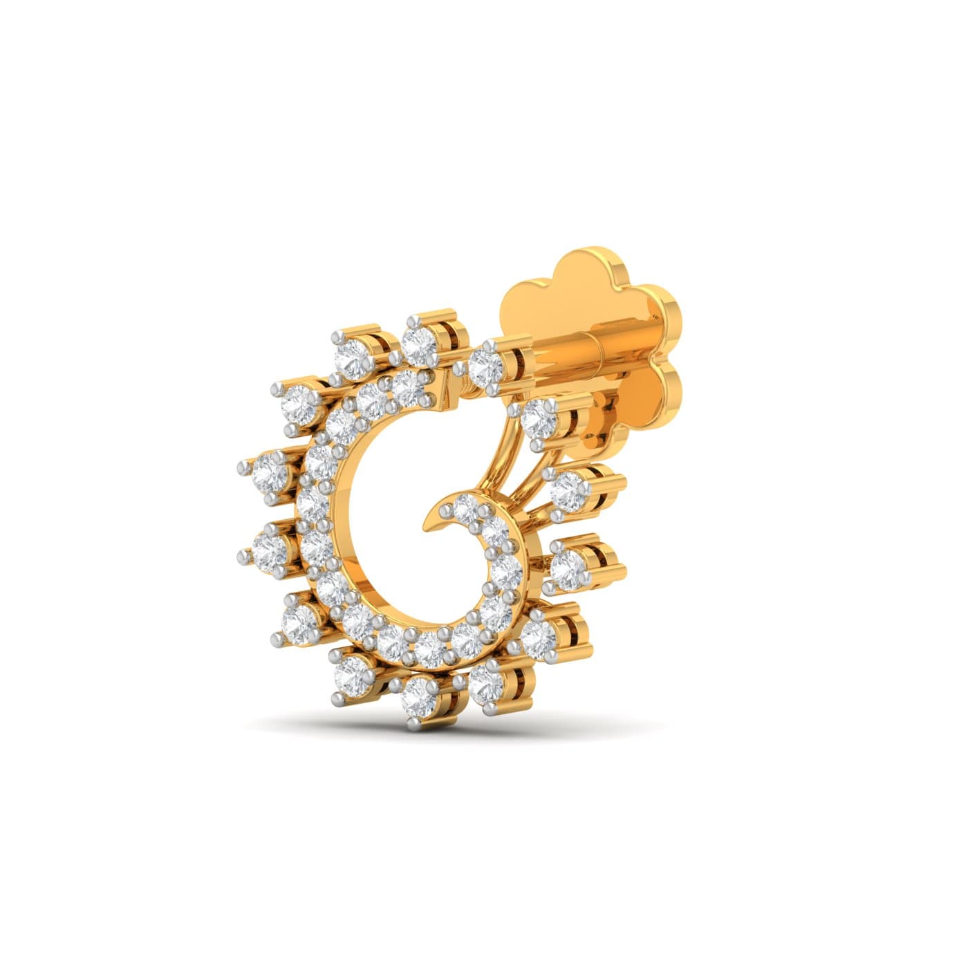 Kollywood Traditional Screw Nose Pin