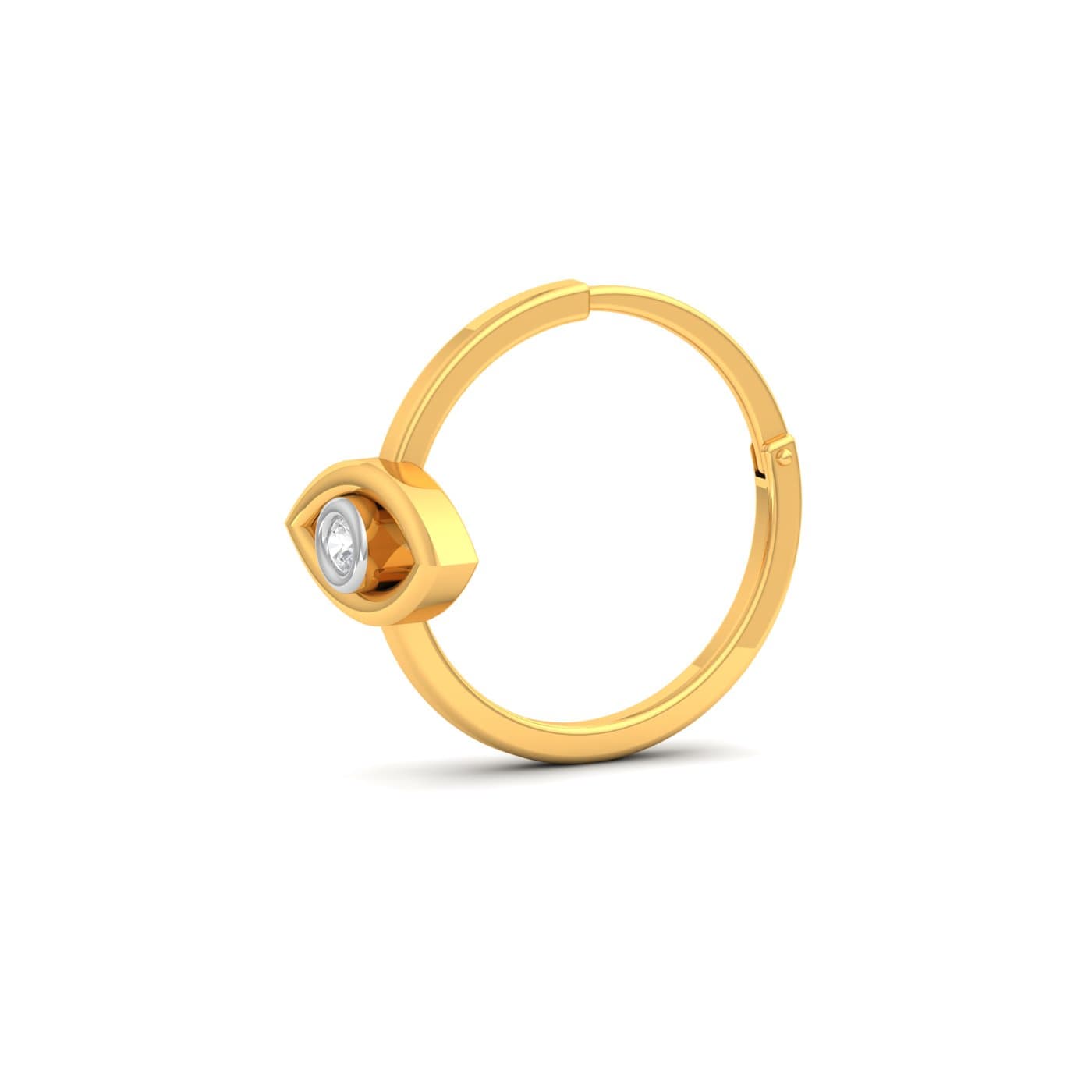 Evil Eye Diamond Nose Ring