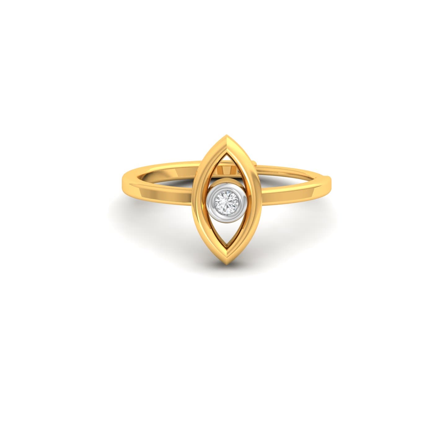 Evil Eye Diamond Nose Ring