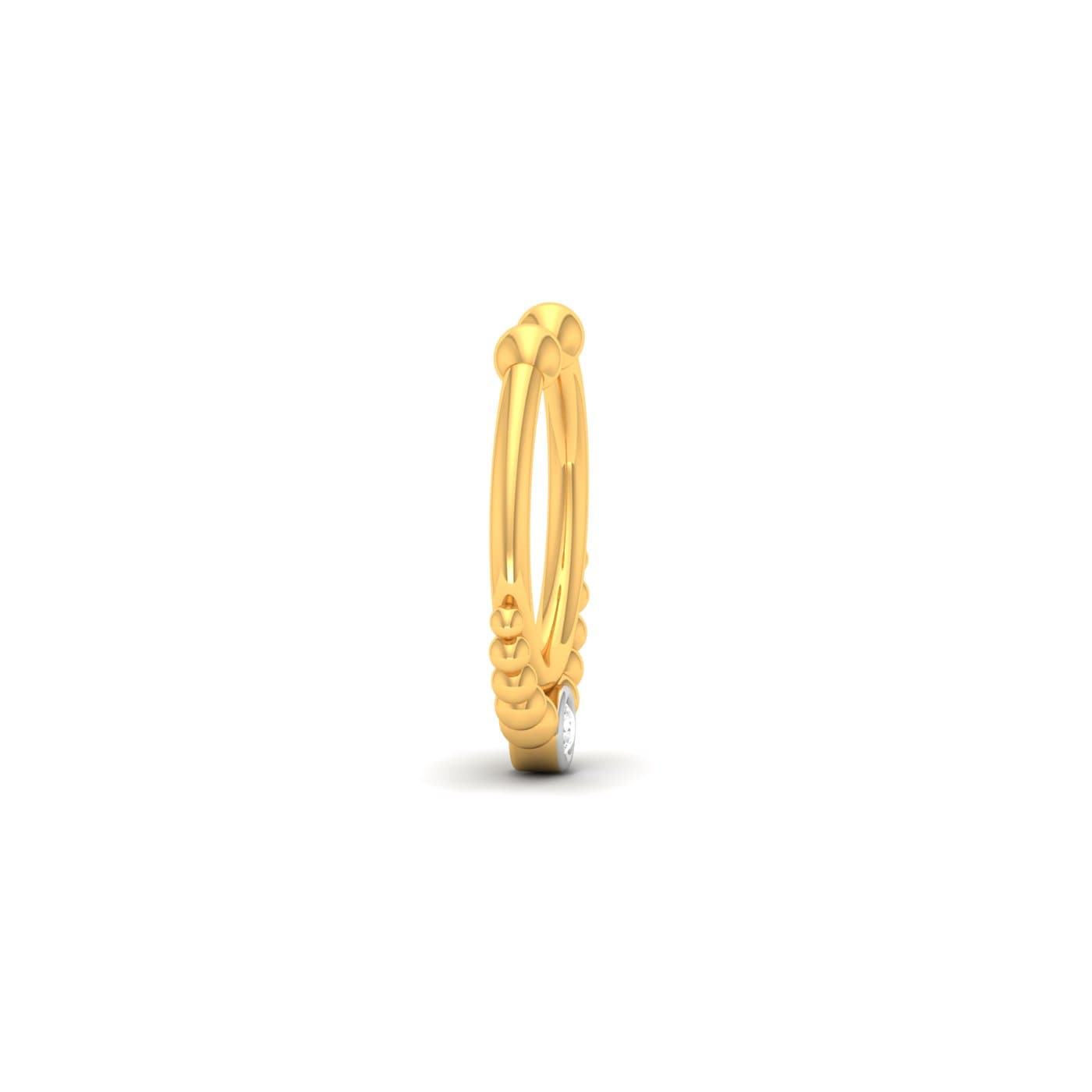 Single Diamond Septum Ring