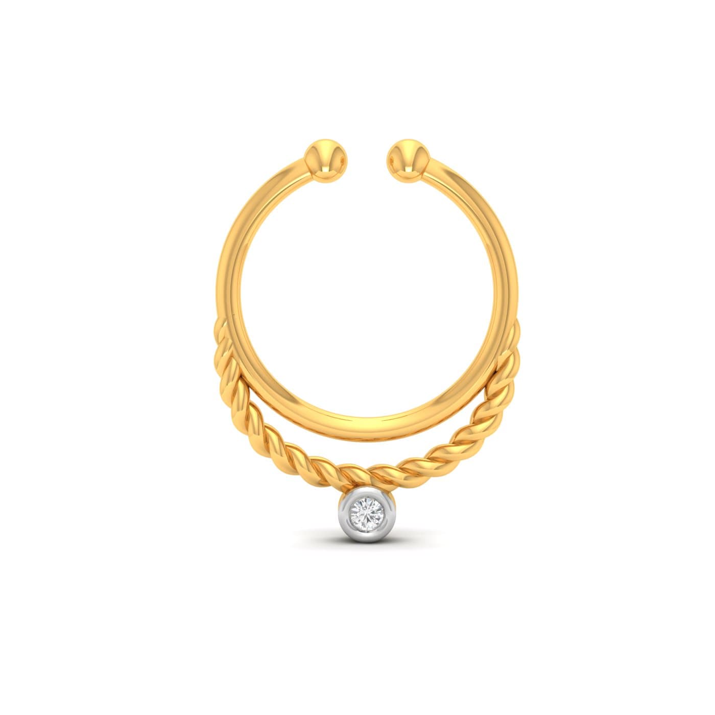 Horseshoe Nonpiercing Nose Ring