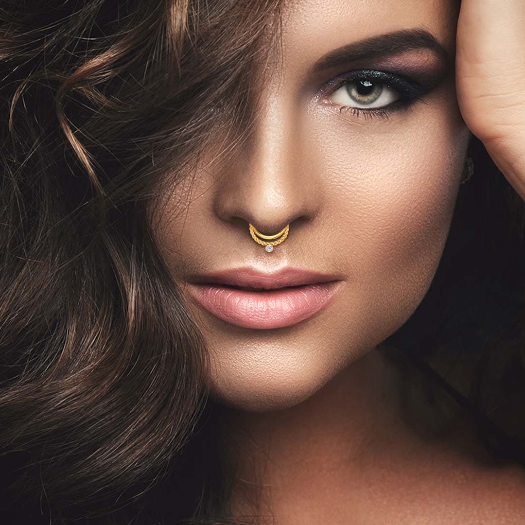 Horseshoe Nonpiercing Nose Ring