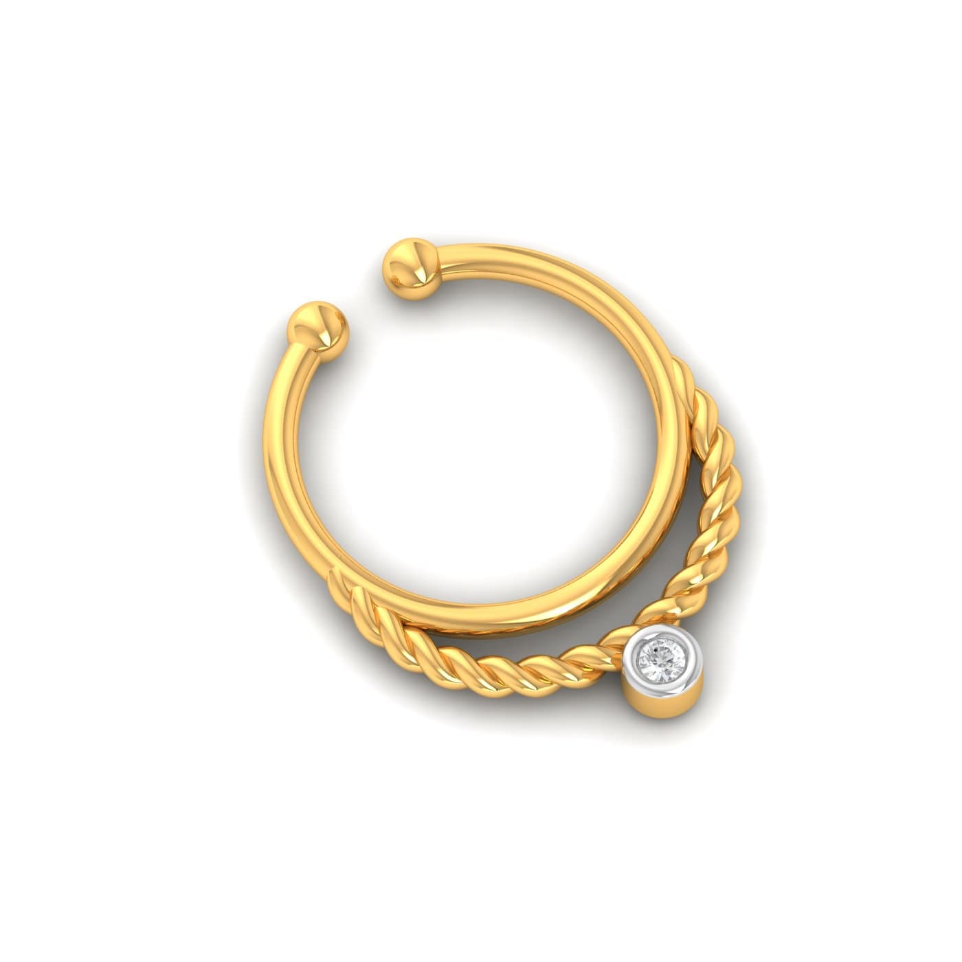 Horseshoe Nonpiercing Nose Ring