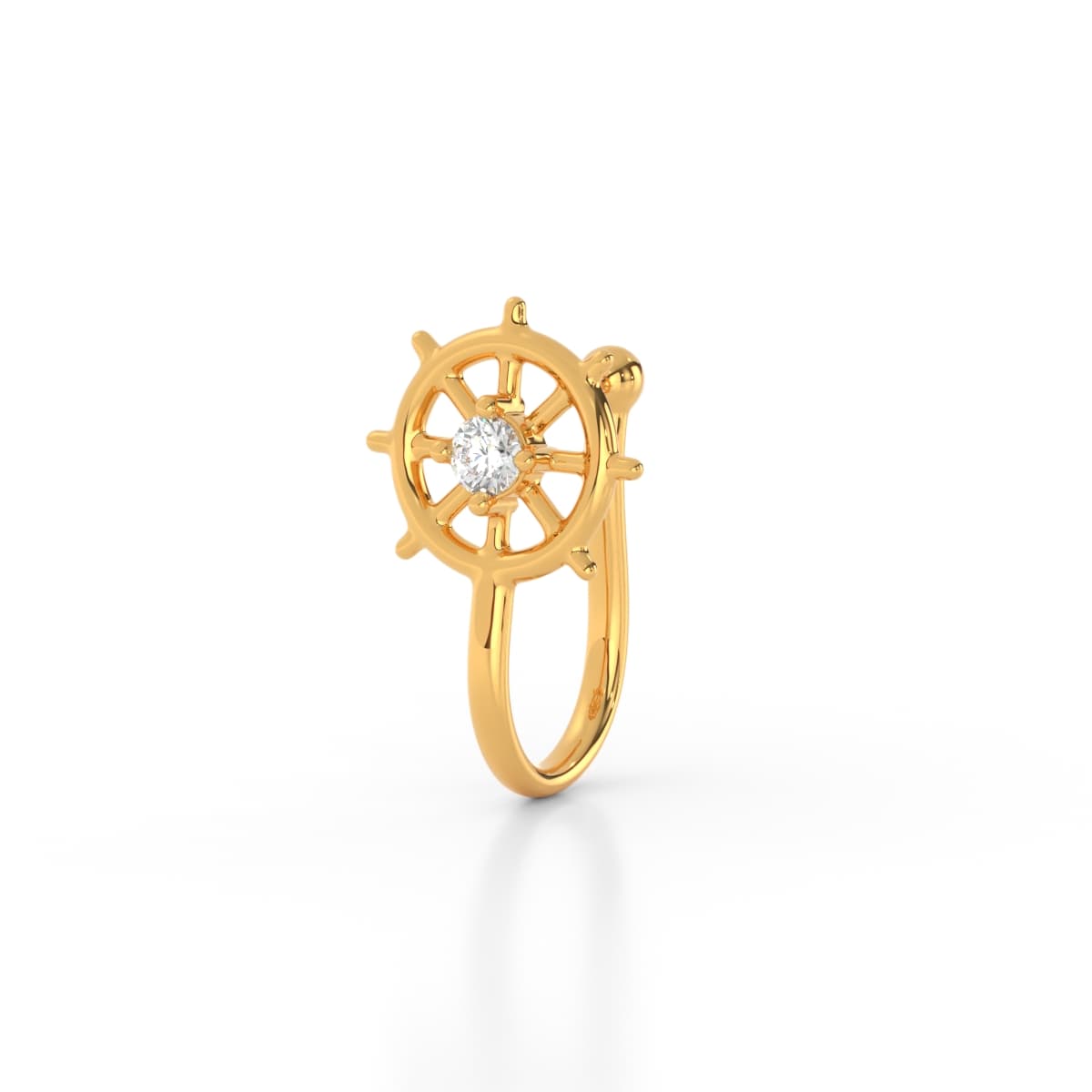 Helm Style Non Piercing Nose Pin