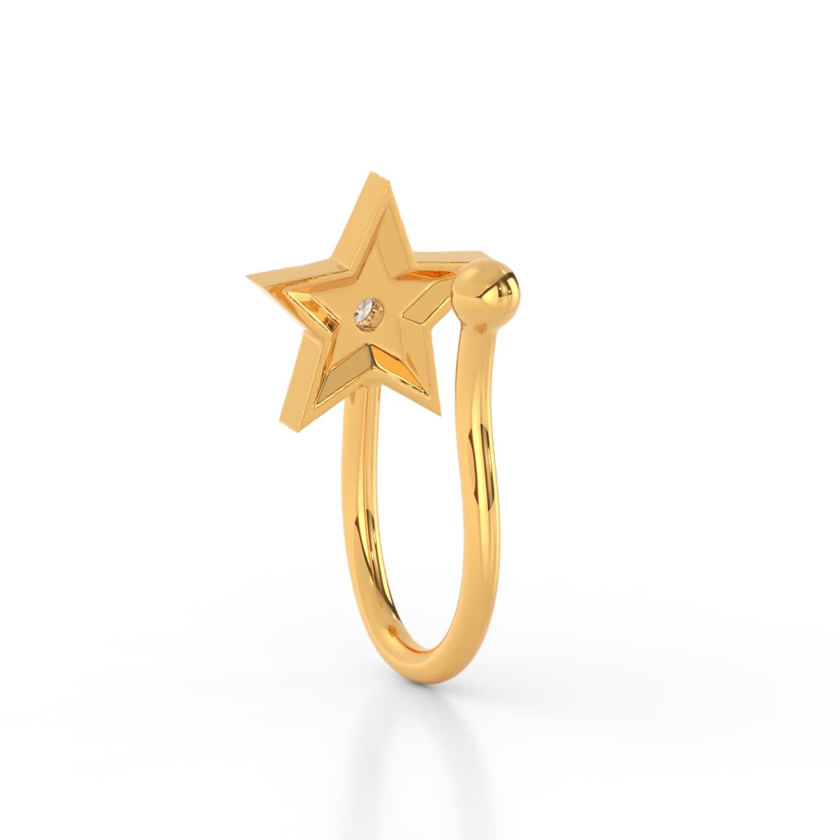 Twinkle Star Non Piercing Nose Pin