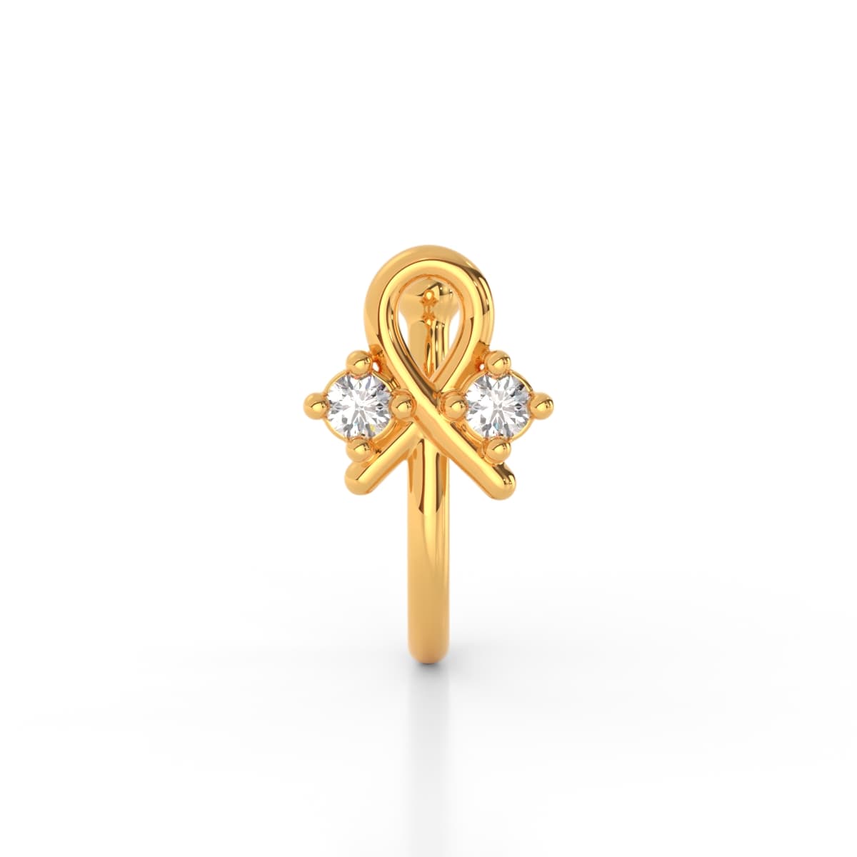 Bluestar Floral Non Piercing Nose Pin