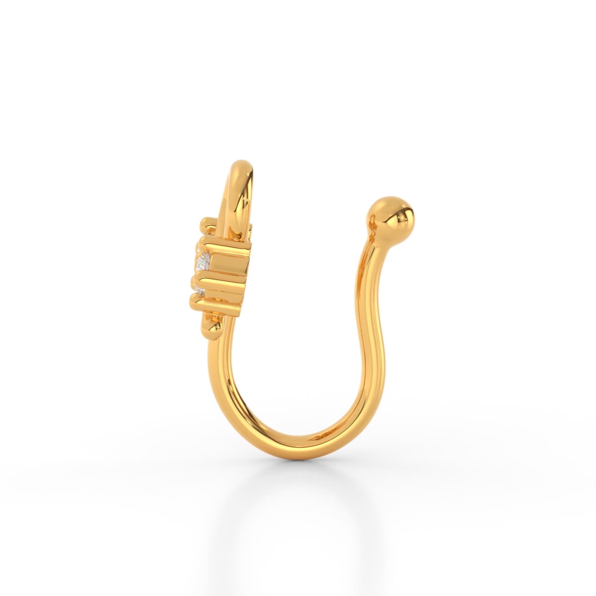 Bluestar Floral Non Piercing Nose Pin