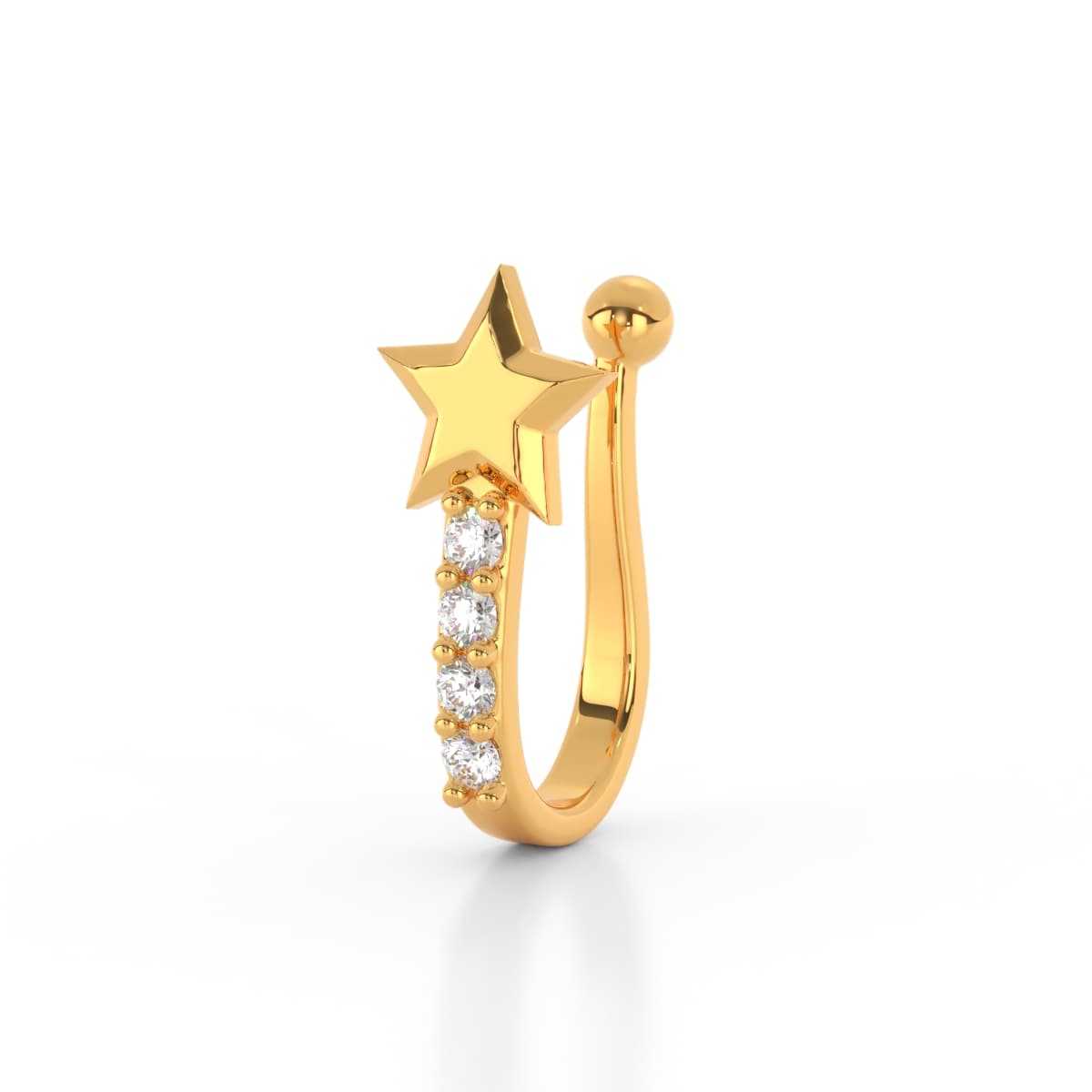 Fiore Non Piercing Nose Pin
