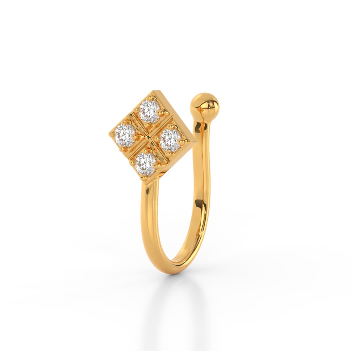 Trice Diamonds Non Piercing Nose Pin