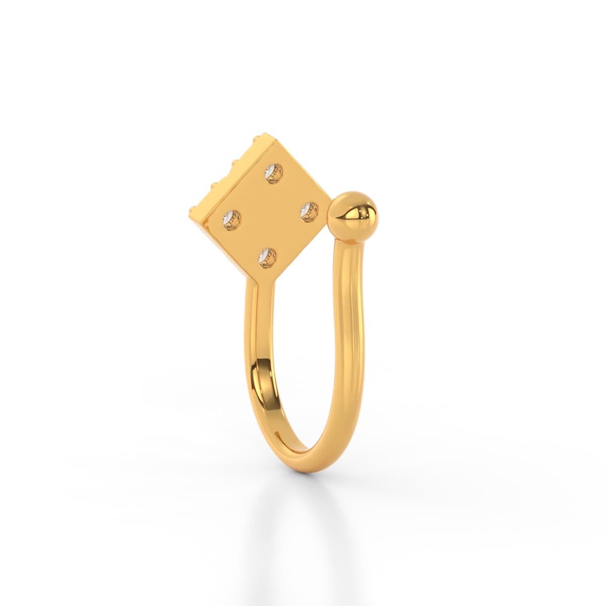 Trice Diamonds Non Piercing Nose Pin