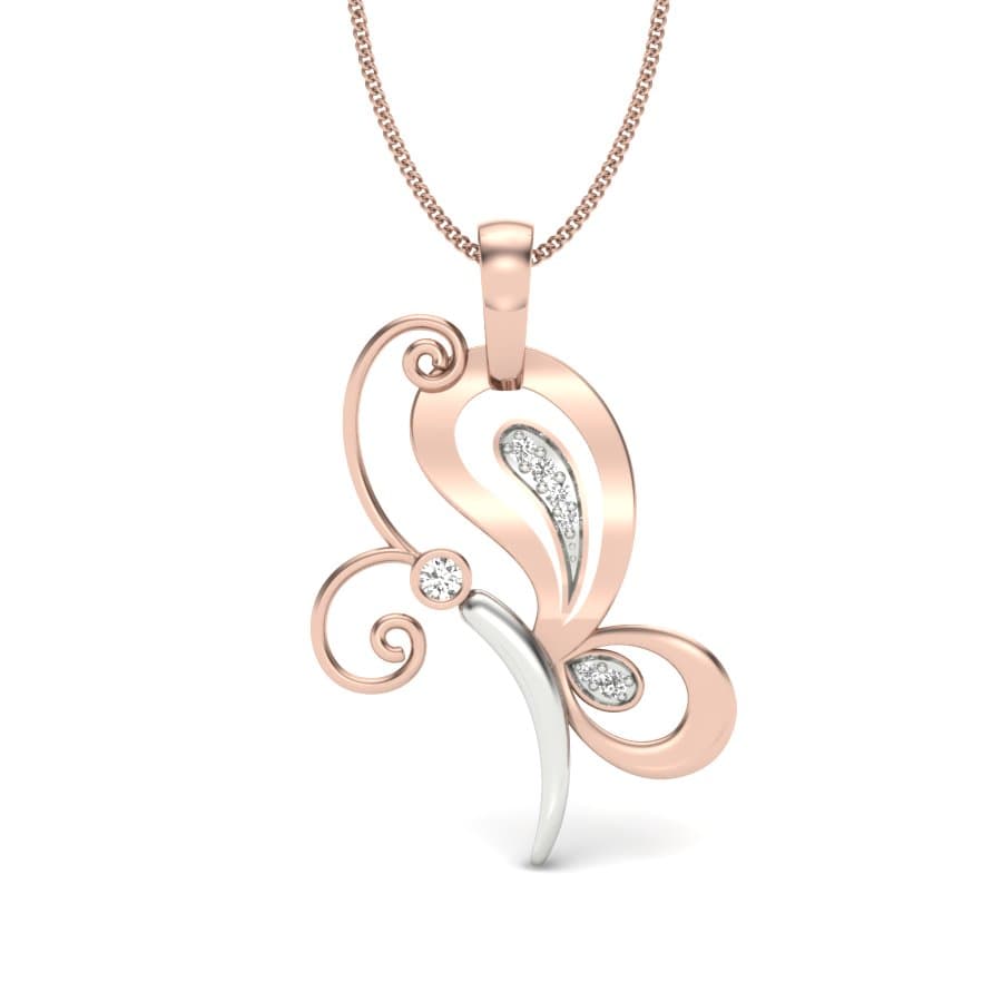 Butterfly Diamond Pendant
