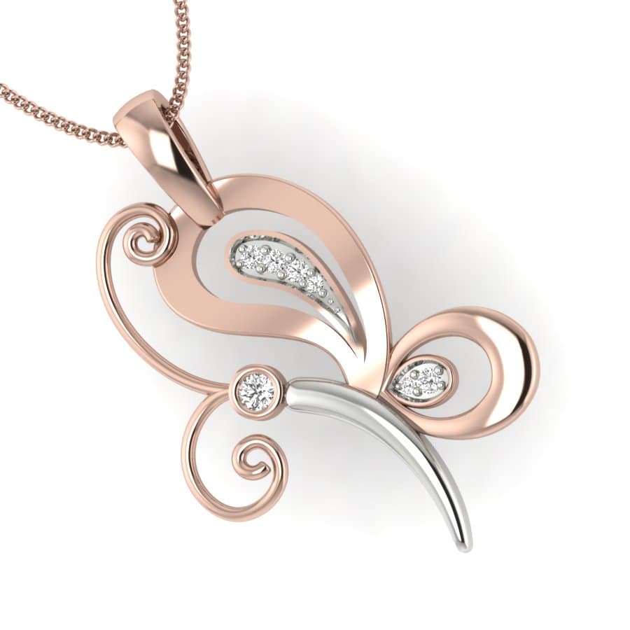 Butterfly Diamond Pendant