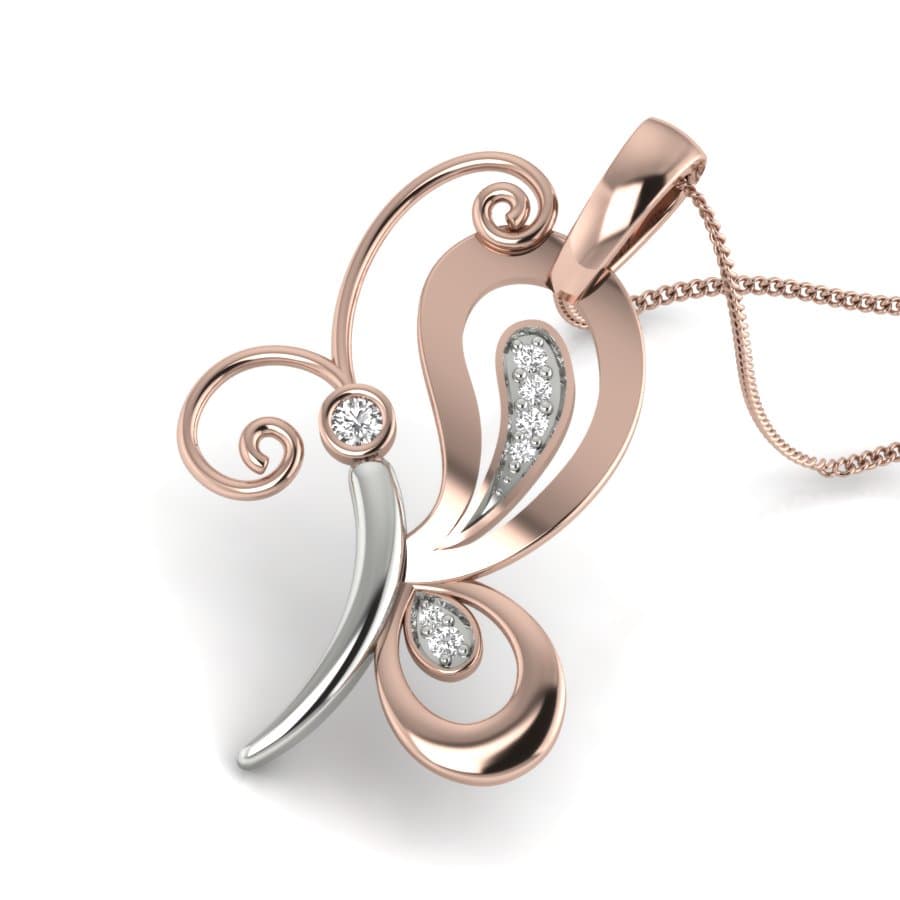 Butterfly Diamond Pendant