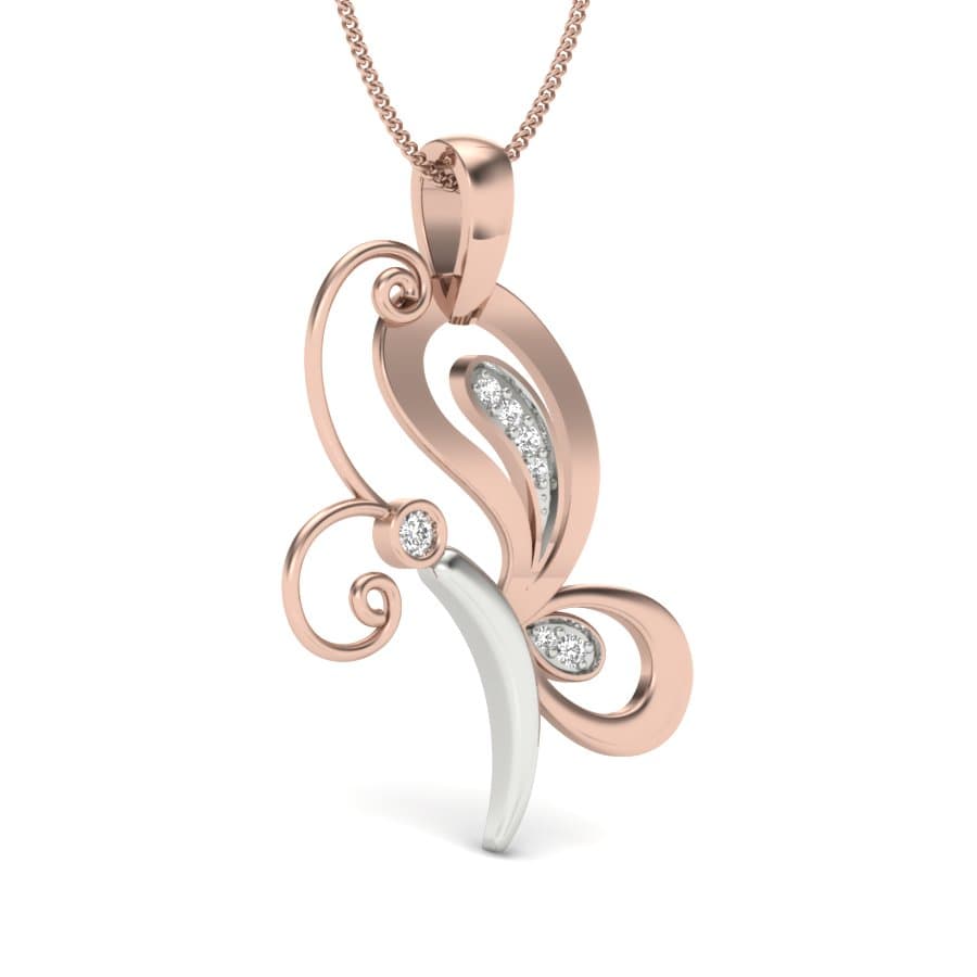 Butterfly Diamond Pendant