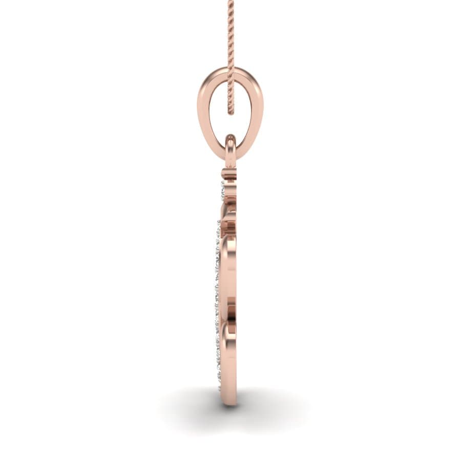 Leafy Vinayak Diamond Pendant