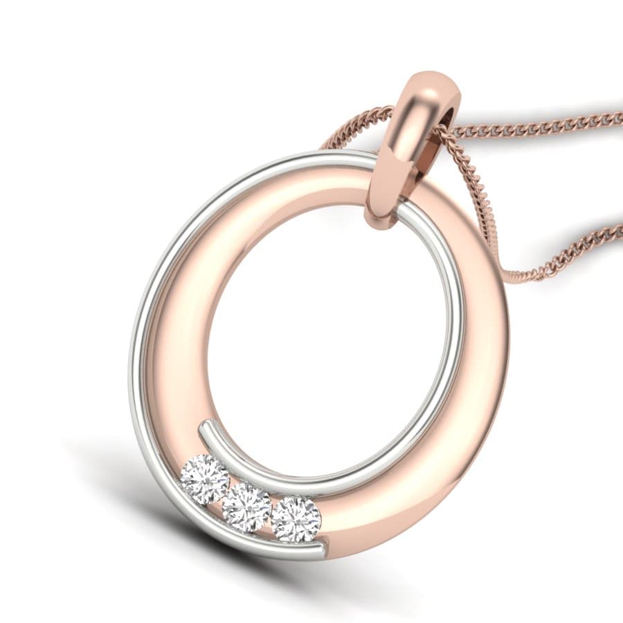 Alphabet O Diamond Pendant