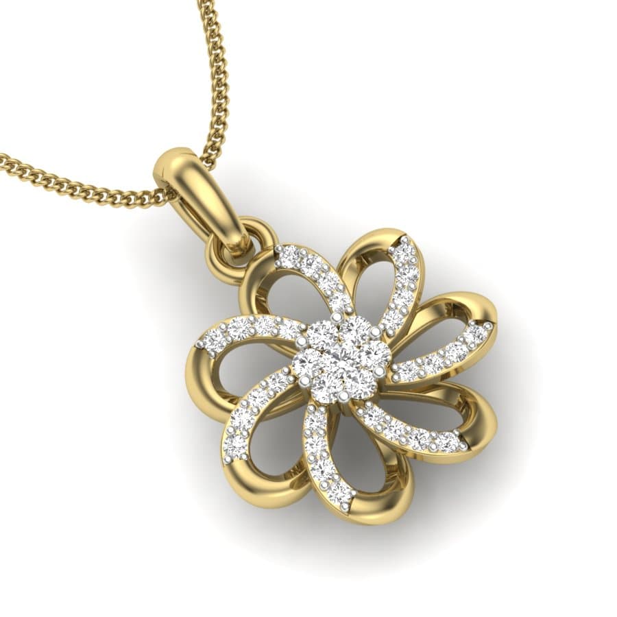Amazing Fleur Diamond Pendant