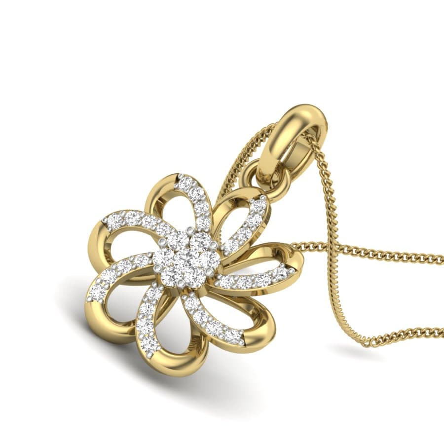 Amazing Fleur Diamond Pendant