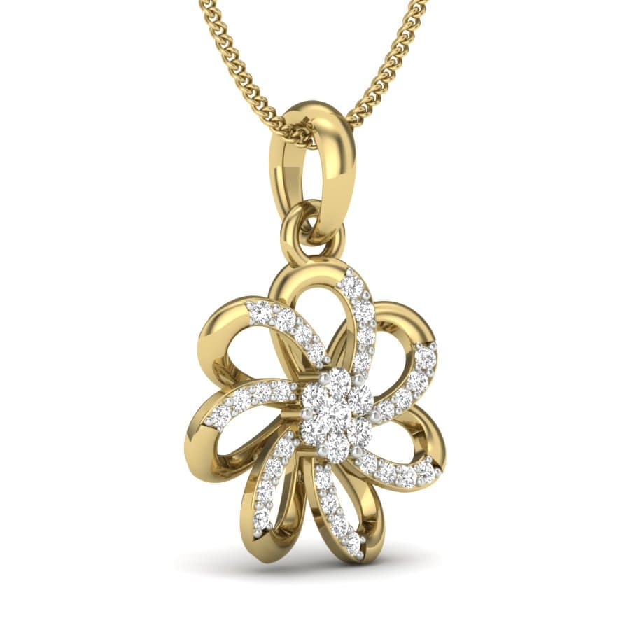 Amazing Fleur Diamond Pendant