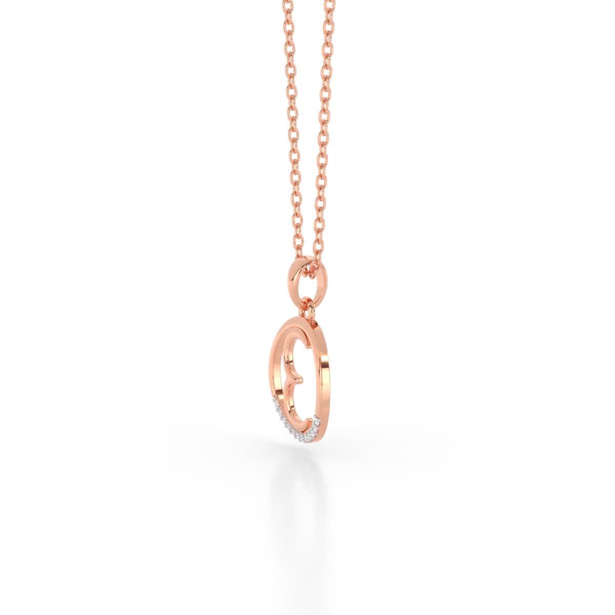 Sparkling E Diamond Pendant