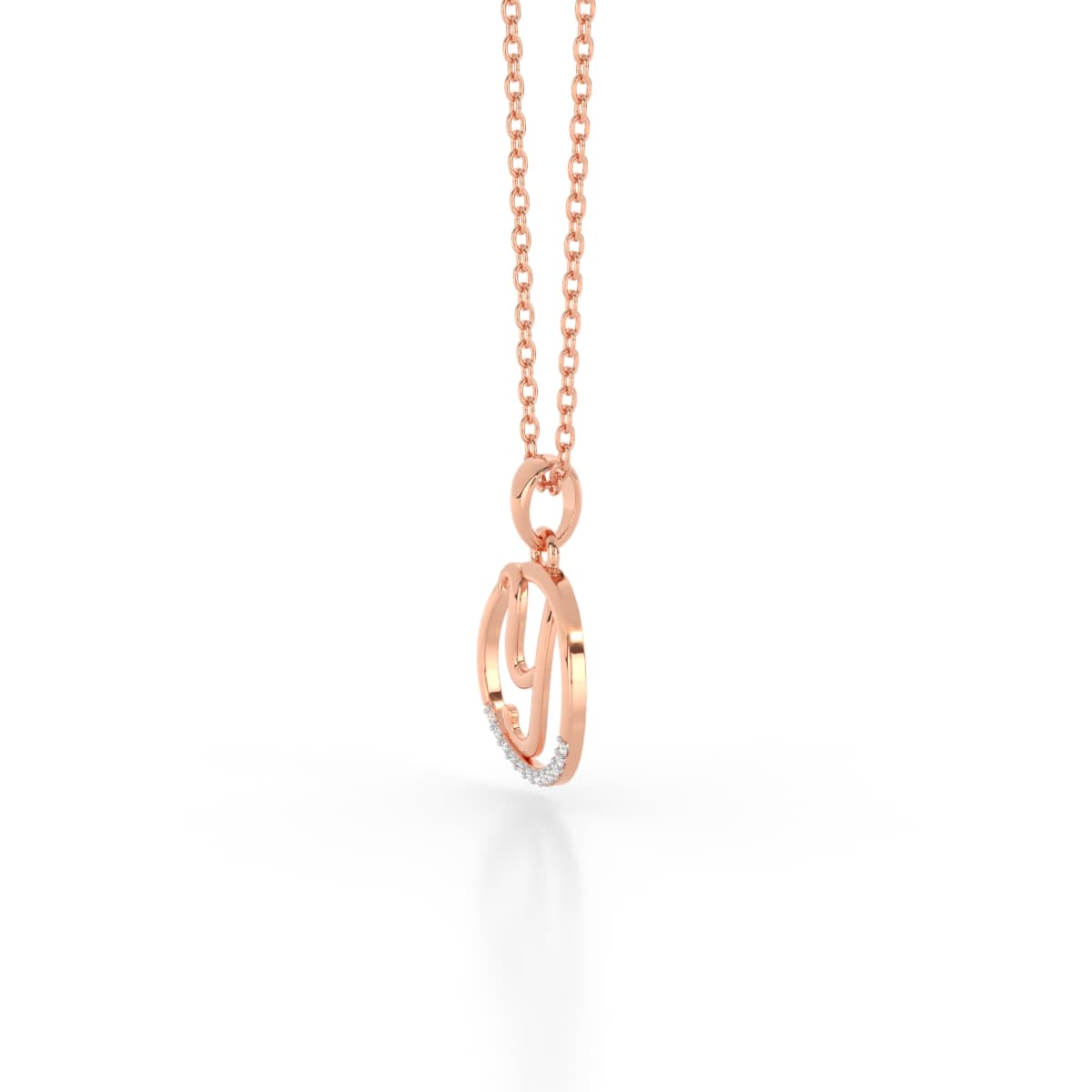 The Y Alphabet Diamond Pendant