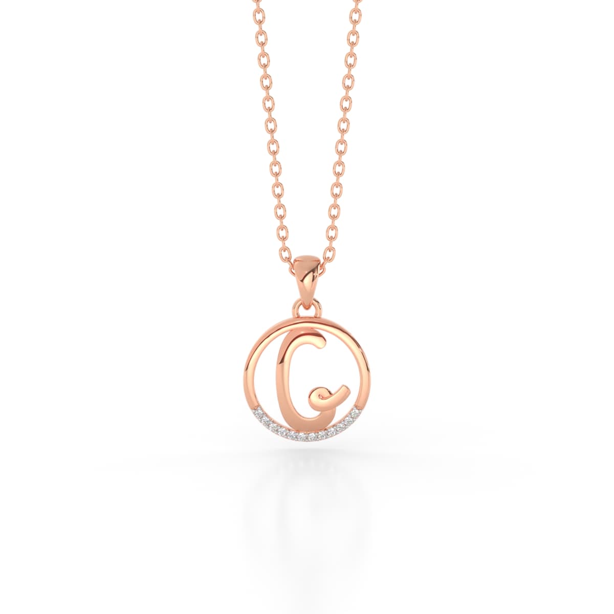 The Initial G Diamond Pendant