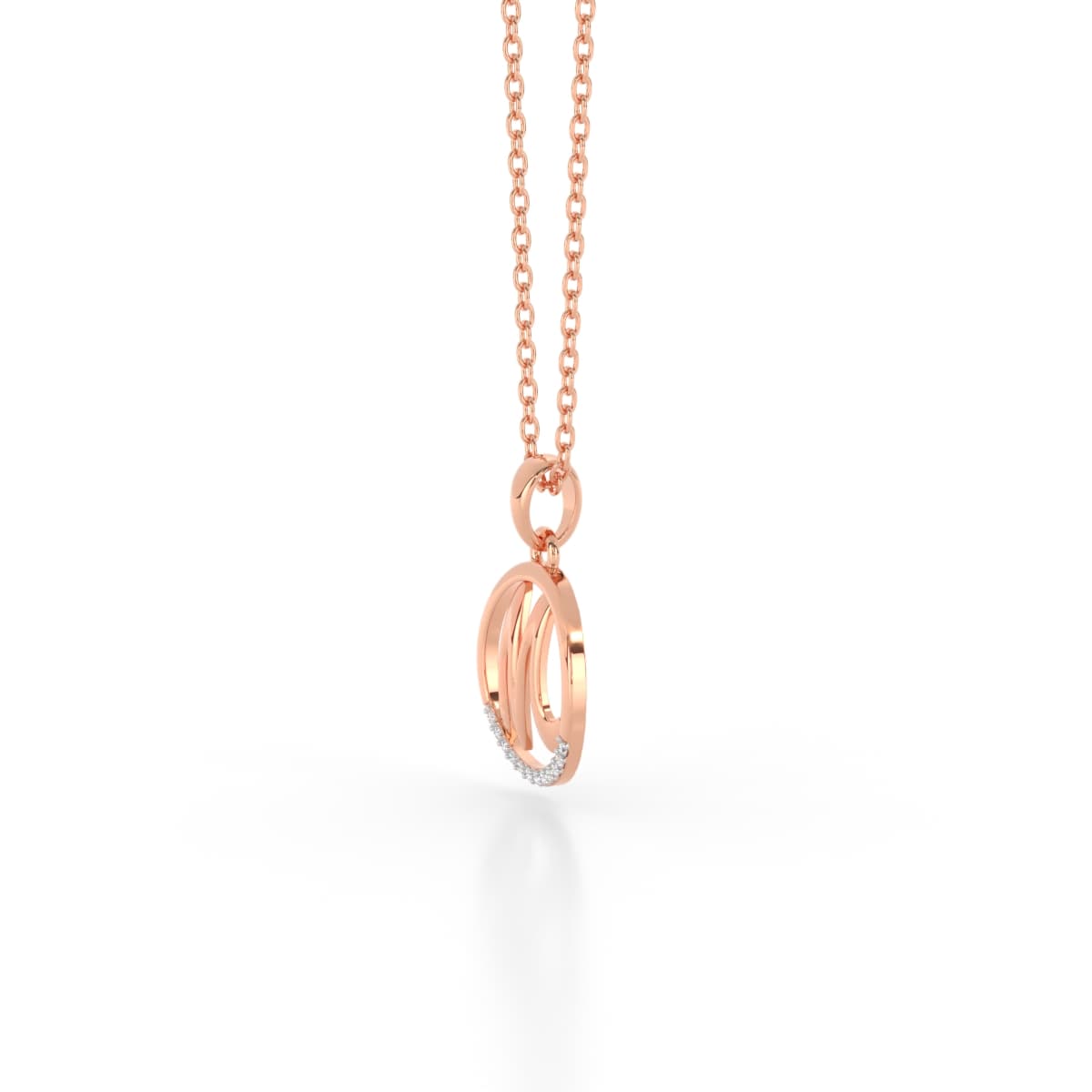 The Initial M Diamond Pendant