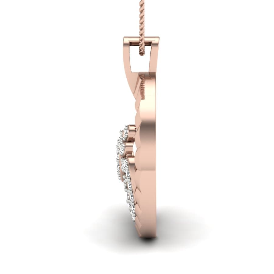 Om Rudra Circle Diamond Pendant