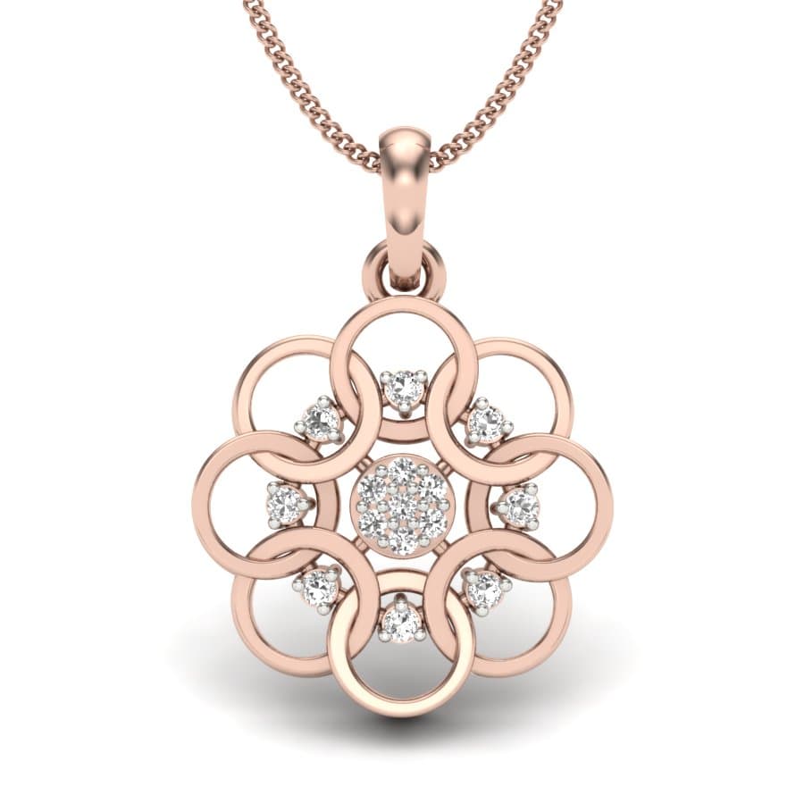 Ring Cluster Miracle Diamond Pendant