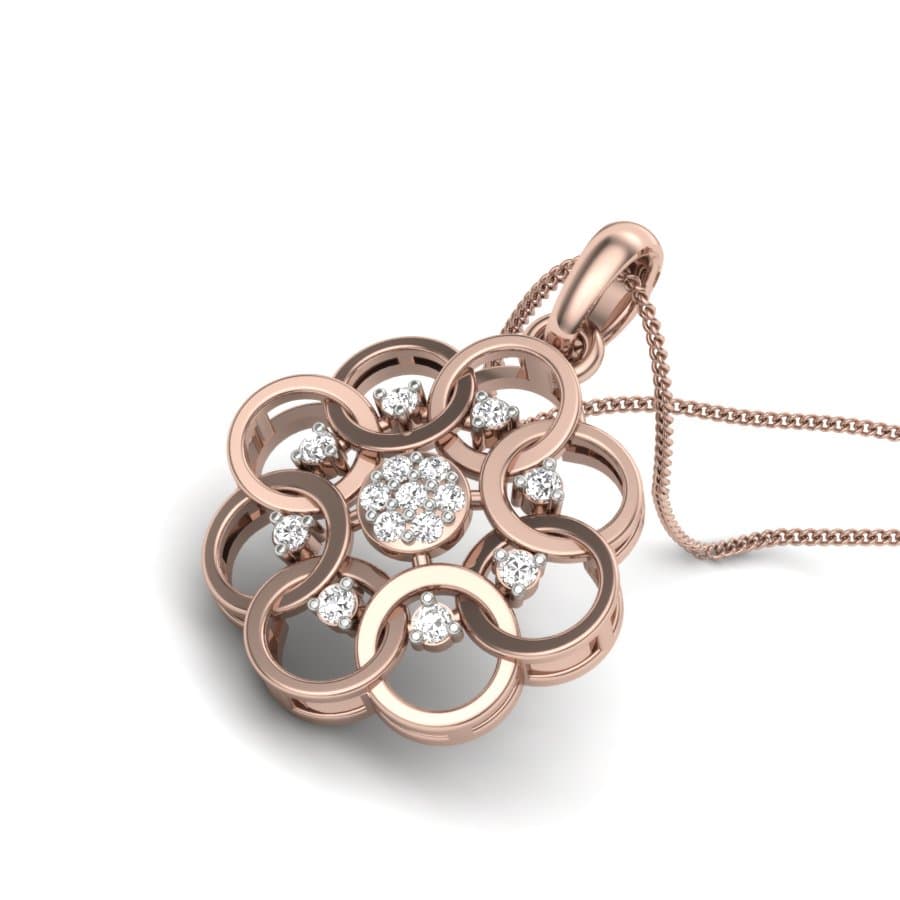 Ring Cluster Miracle Diamond Pendant