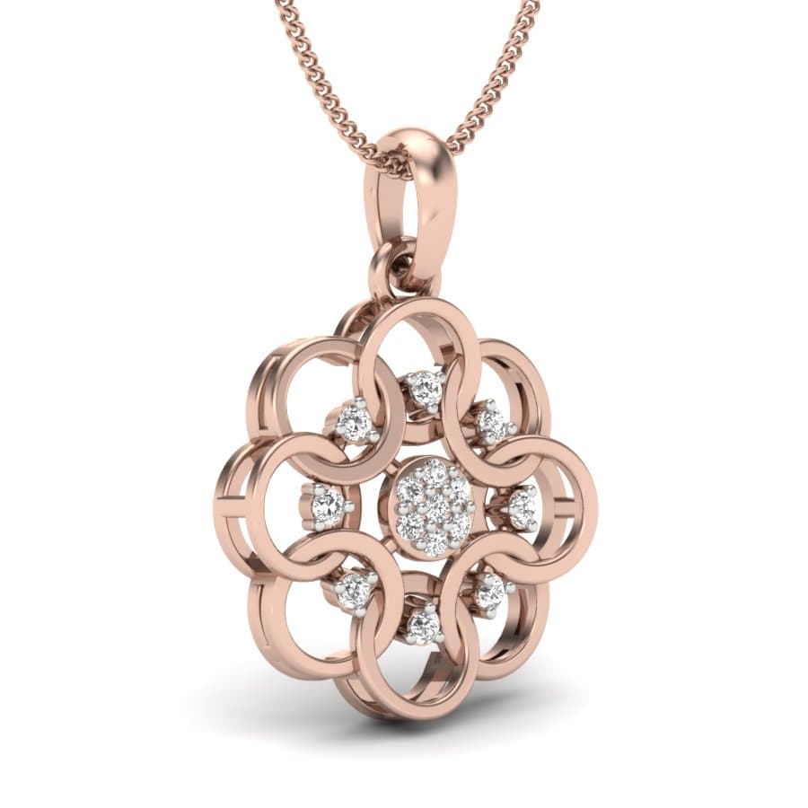 Ring Cluster Miracle Diamond Pendant