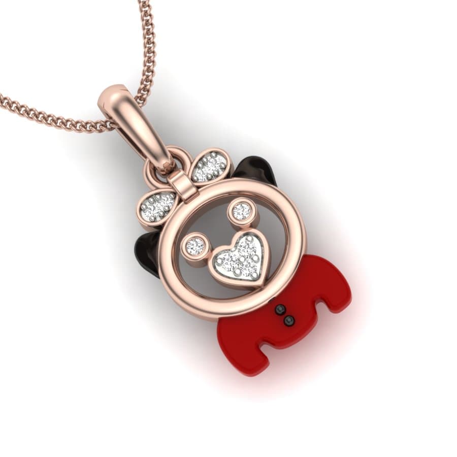 Teddy Diamond Pendant