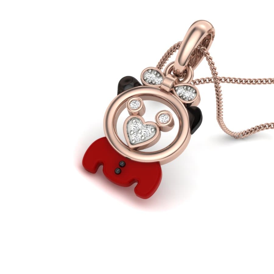 Teddy Diamond Pendant