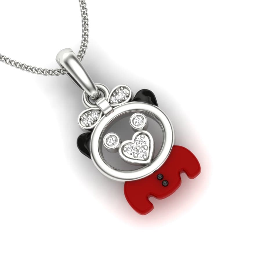 Teddy Diamond Pendant