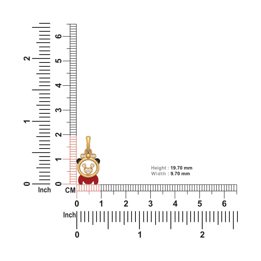 Teddy Diamond Pendant