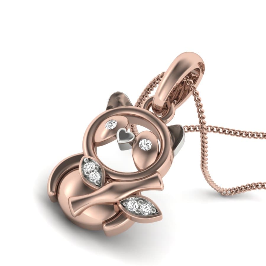 Cuddly Panda Kids Diamond Pendant