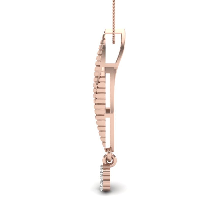 Cut Leaf Diamond Pendant