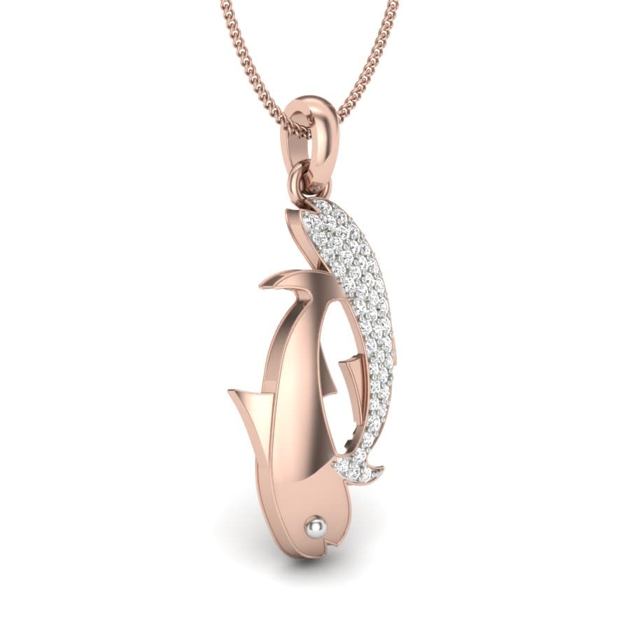 Dual Pesce Diamond Pendant