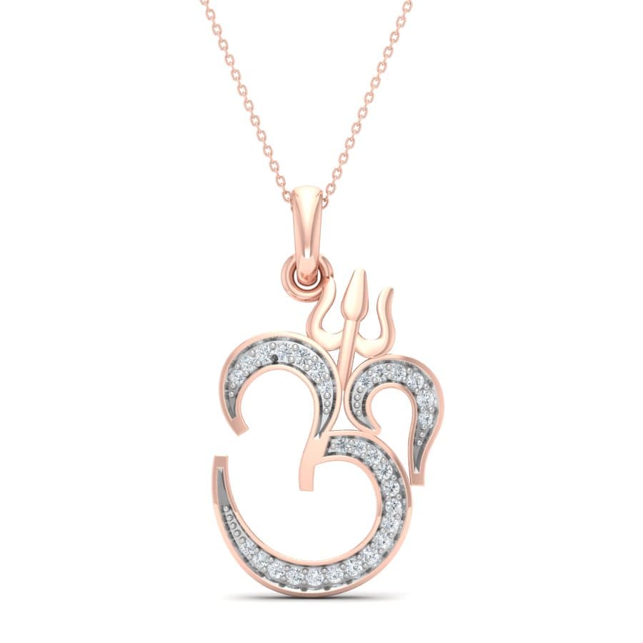 Om Shivay Diamond Pendant
