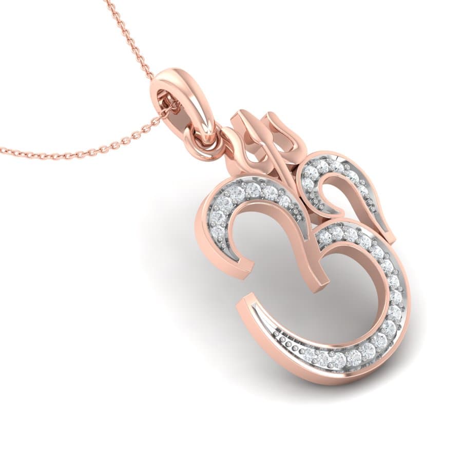 Om Shivay Diamond Pendant