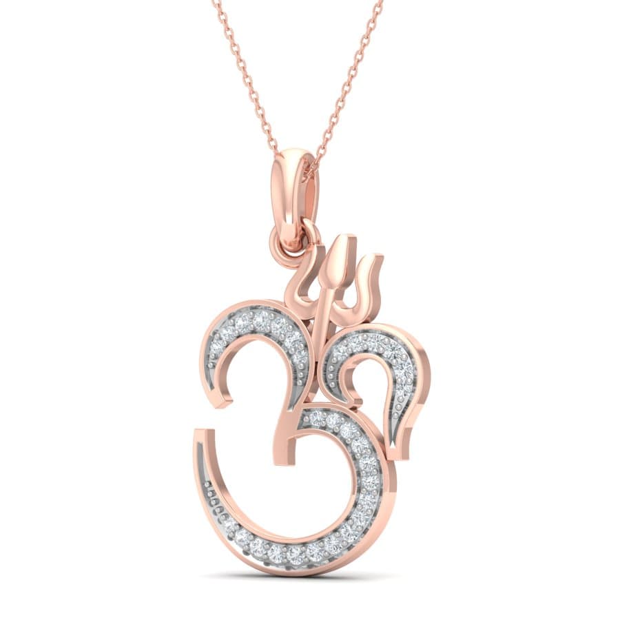 Om Shivay Diamond Pendant