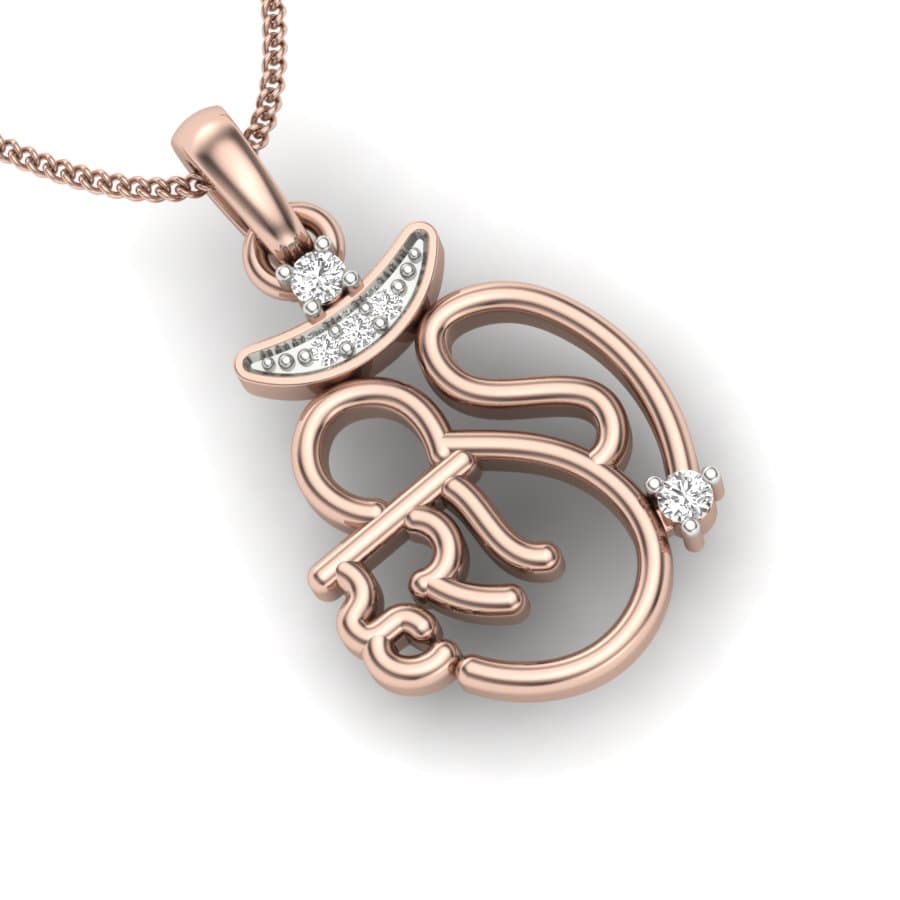 Hari Om Diamond Pendant