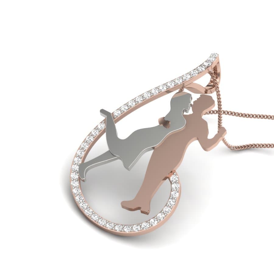Bonding Diamond Pendant