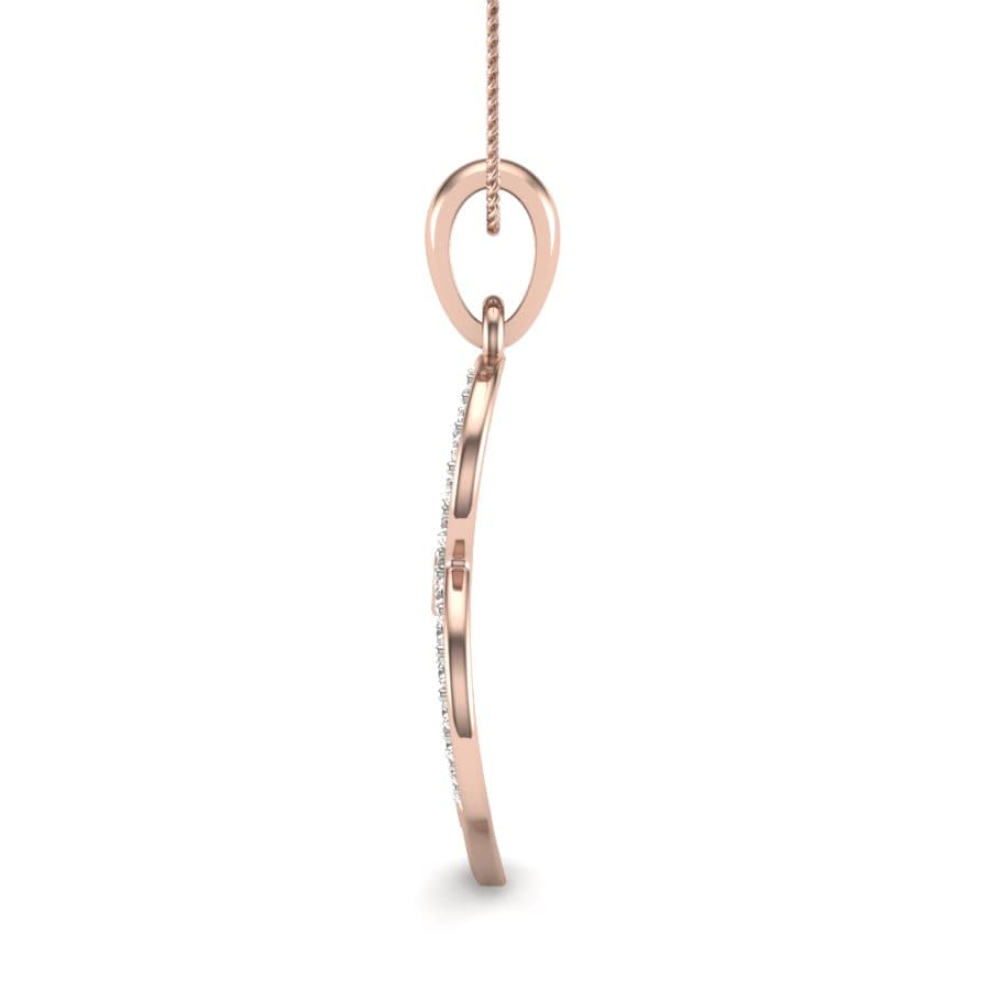Alphabet B Diamond Pendent