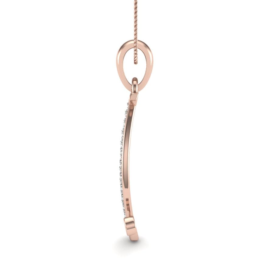 The I Alphabet Diamond Pendant