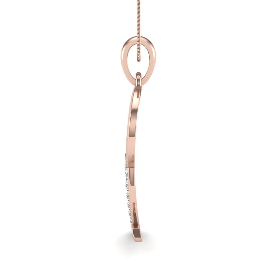 The Initial P Diamond Pendant