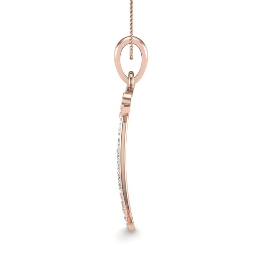 The Initial T Diamond Pendant