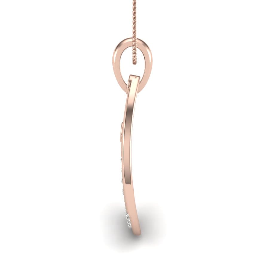 The Initial U Diamond Pendant
